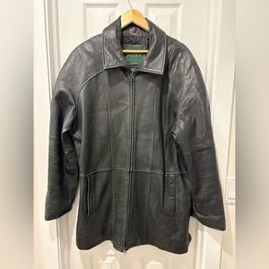Vintage danier Black faux Leather Jacket size large men’s
